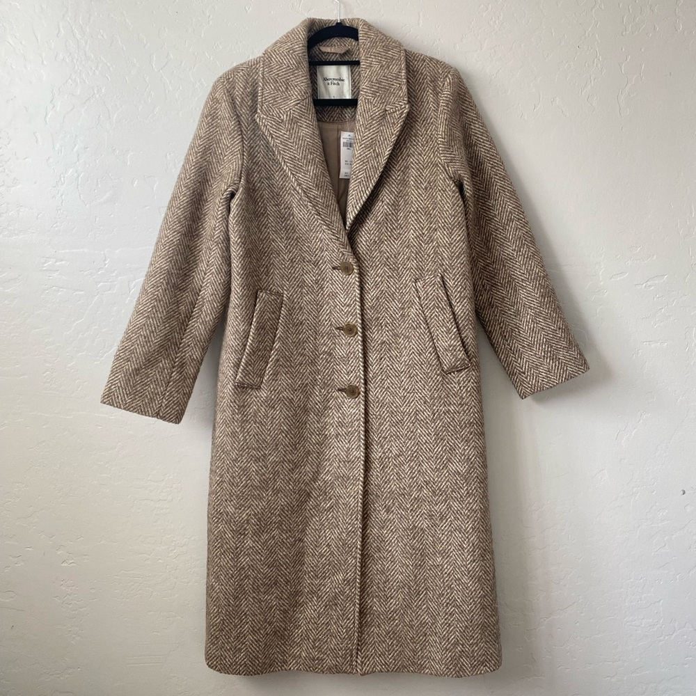 Abercrombie & Fitch Wool Blend Coat